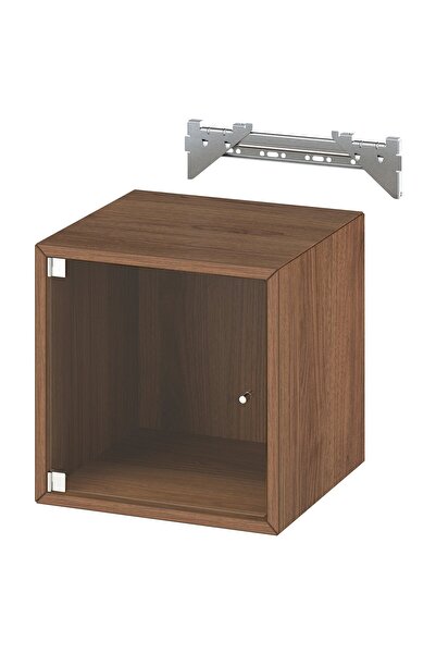 OEM Corp suspendat+uşă de sticlă 35x35x35 cm maro aspect nuc EKET EKET Raftur...