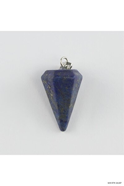 ZERO LAND Spt-Gld Lapis Pandül Natural Stone Necklace (113349) Dark Blue Tip