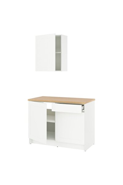 OEM Bucătărie 120x61x220 cm alb cadru KNOXHULT Combinații de bucătărie KNOXHULT