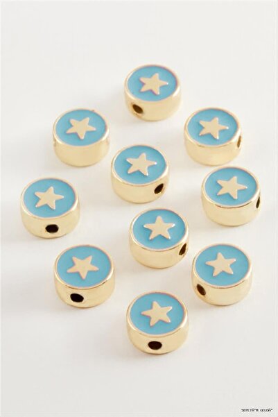 ZERO LAND Spt-Gld Star Enamel Bracelet and Pendant Horse 1 Piece (112634) Blue