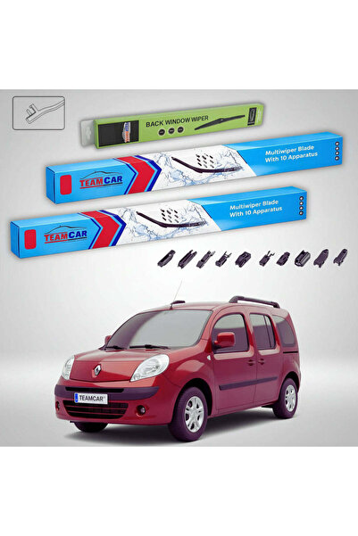 TEAMCAR Wipers Renault Kangoo II Van 2 Doors 2008-present | Front and Rear Se...