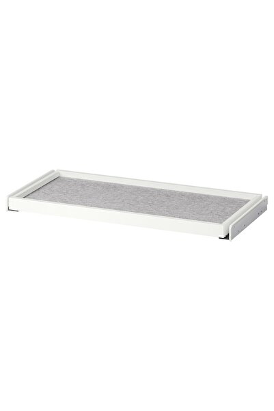 OEM Tavă extensibilă+protecție sertar 75x35 cm alb/gri KOMPLEMENT PAX organiz...