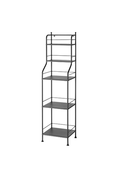 OEM Etajeră 40x156 cm negru FRÖSJÖN Dulapuri înalte și etajere pentru baie