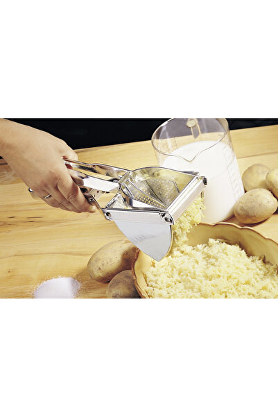 FACKELMANN Presa pentru cartofi sau legume din metal cositorit, 29 cm lungime