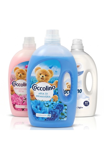 Coccolino Balsam de rufe 3L x3 Pachet asortat (Spring Air - Delicate - Sensat...