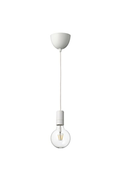 OEM Lustră cu bec alb/sticlă transparentă SUNNEBY / LUNNOM Lustre