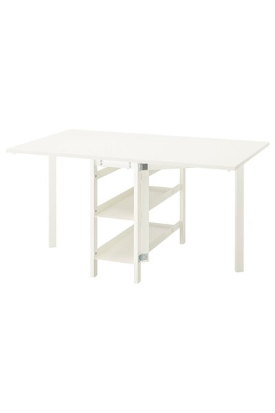 OEM Masă pliabilă 39/95/151x90 cm alb VIHALS Mese sufragerie cu 4 locuri