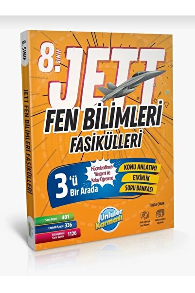 Ünlüler Karması ÜNLÜLER YAYINLARI 8.SINIF FEN BİLİMLERİ JETT FASİKÜLLERİ