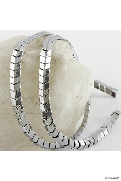 ZERO LAND Spt-Gld 4 mm Sergeant Hematite Stone (113321) Silver Color