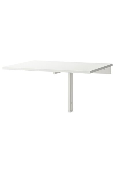 OEM Masă extensibilă de perete 74x60 cm alb NORBERG Mese montate pe perete