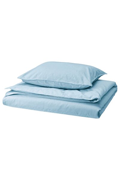 OEM Duvet cover and Pillow 150x200/50x60 cm blue-gray ÄNGSLILJA Duvet cover sets