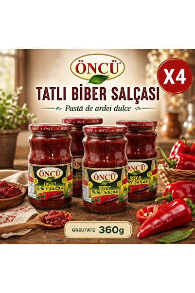 Öncü Öncü Sweet Pepper Paste, Set 4 x 360 g