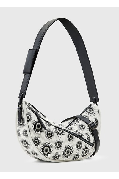 Desigual Geanta dama, de umar, tip baguette, Merxilini Kuwait, Alb