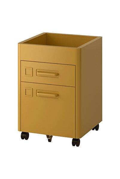 OEM Comodă cu rotile 42x61 cm maro-auriu IDÅSEN IDÅSEN unităţi depozitare bir...