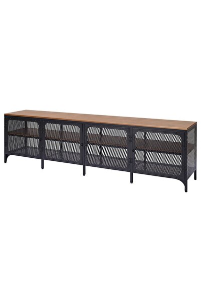 OEM Comodă TV 198x45x54 cm negru FJÄLLBO Comode TV
