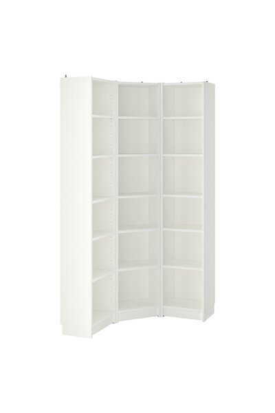 OEM Combinaţie bibliotecă/colţar 95/95x28x202 cm alb BILLY Biblioteci
