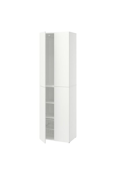 OEM Ansamblu depozitare 60x42x201 cm alb LASTARE Combinație de spații multifu...