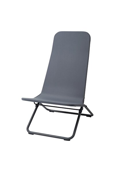 OEM Șezlong, exterior pliant gri închis VIGGSÖ Șezlonguri pentru exterior