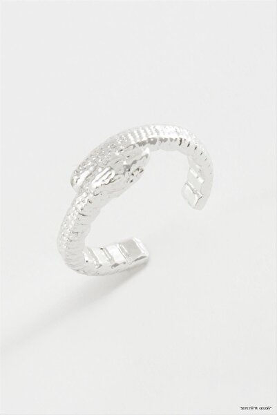 ZERO LAND Spt-Gld Snake Joint Ring (110407) Silver Color