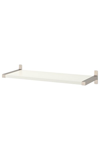 OEM Poliță 80x30 cm alb/nichelat BERGSHULT / GRANHULT Etajere de perete complete