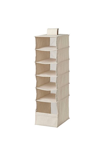 OEM Depozitare suspendată 6 compart 22x34x80 cm textil/bej PURRPINGLA Organiz...