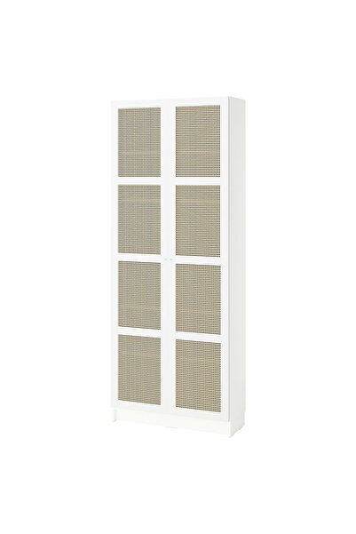 OEM Bibliotecă+uşi 80x30x202 cm alb BILLY / HÖGADAL Biblioteci