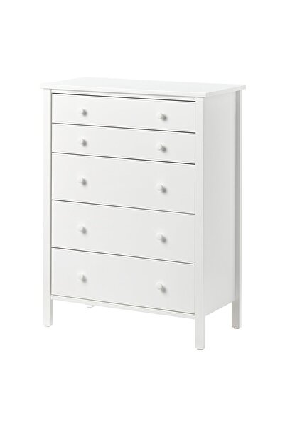 OEM Comodă 5 sertare 76x102 cm alb KILBERGET Comode cu Sertare