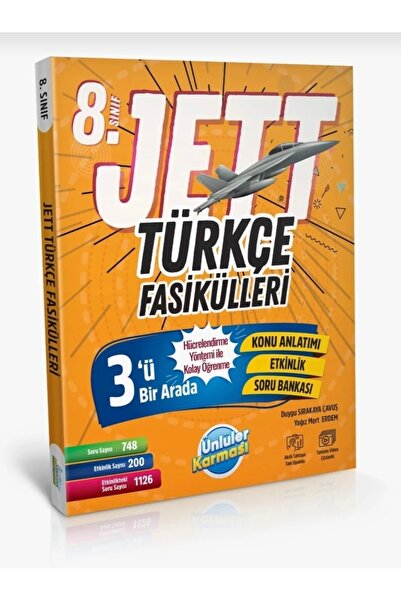 Ünlüler Karması ÜNLÜLER YAYINLARI 8.SINIF TÜRKÇE JETT FASİKÜLLERİ