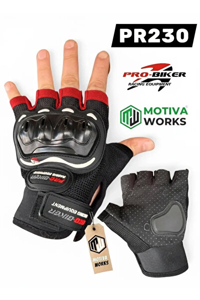 ProBiker Korumalı Yarım Motosiklet Eldiveni