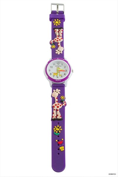 ZERO LAND Csmo-Tex Zurafa Embossed Children's Watch (105334) Purple