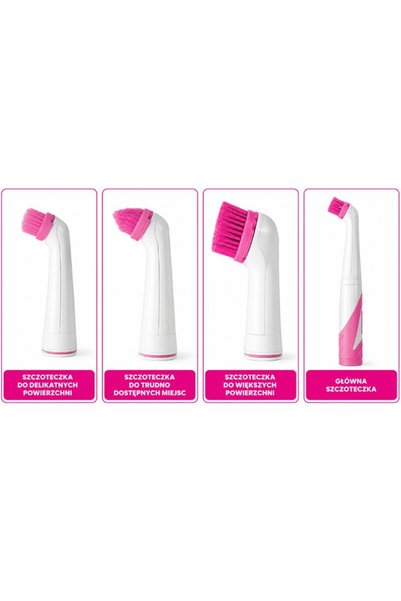 THE PINK STUFF Kit de curățare Star Drops Perie electrică pentru curățarea chitului, a depunerilor, a cuptorilor