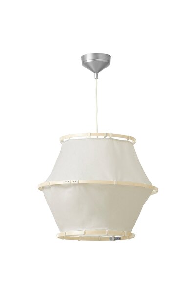 OEM Lustră 54 cm alb textil/lemn BÄCKMÄRKE Lustre