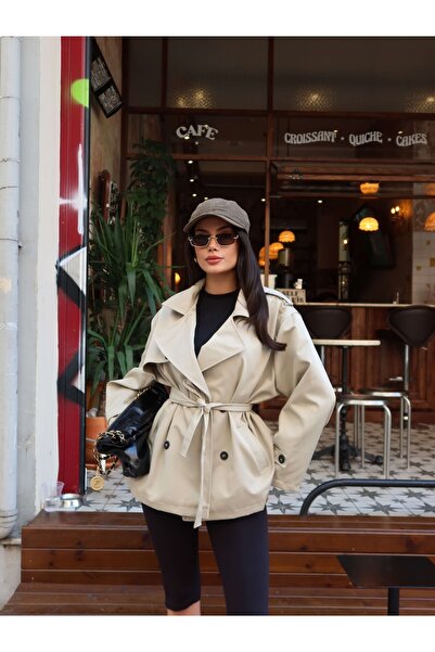 ESRAHELVACI Belted Allerli Trench