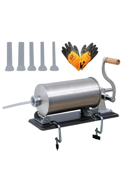 OEM Aparat Umplut Carnati 5Kg INOX, 5 Palnii, Manusi Iarna Incluse, Alpin Pro...