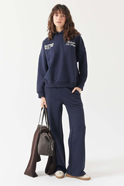 PAULMARK Kadın Beli Lastikli Basic Sweat Pantolon