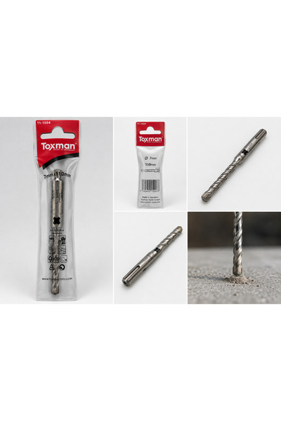 Toxman رؤوس مثقاب SDS PLUS مقاس 7×110 مم