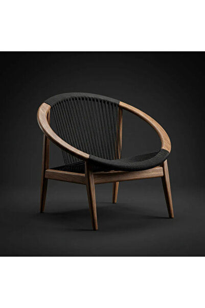 Ellora concept Kestane bahçe balkon berjer rattan örgülü