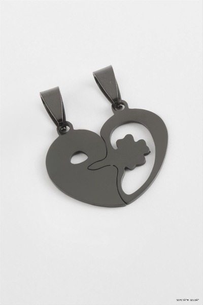 ZERO LAND Spt-Gld Heart Name Engravable Double Steel Pendant 2.5 (115005) cm ...