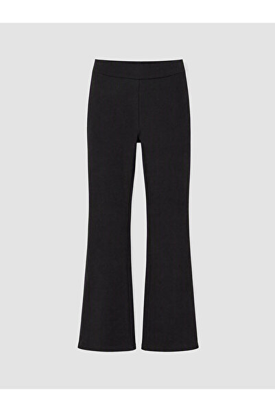 LC Waikiki Lcw Kids Black Girls' Spanish Leggings with Nevavm Difference