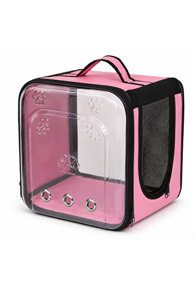 Yaroxpet Kare TV Model Kedi Köpek Taşıma Çantası |12 Kg | 40 × 36 × 40 cm