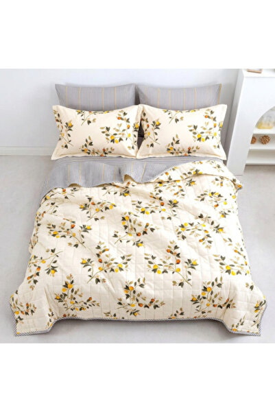 Alhabib bedding مفرش سمر لاند مفرد ونص قطن 100% خفيف مضغوط برسومات الزهور كري...