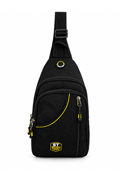 SEVENTEEN Geantă sport unisex cu mai multe compartimente și curea încrucișată...