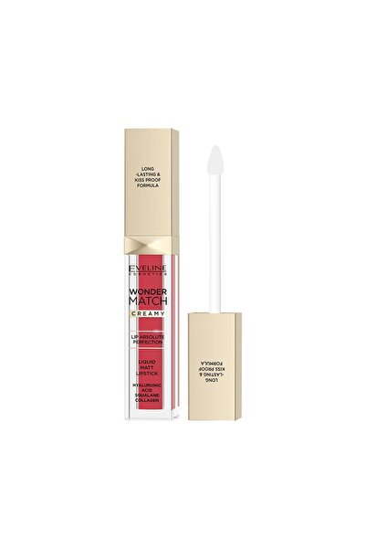Eveline Wonder Match Ruj Lichid Cremos Mat - 06 Roșu Clasic 6.8ml