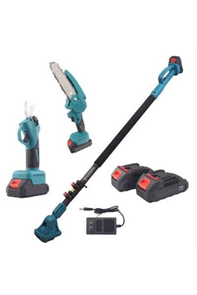 OEM 1810 Scissor Set +1616 Mini Chainsaw Set, Extendable rod set, battery ada...