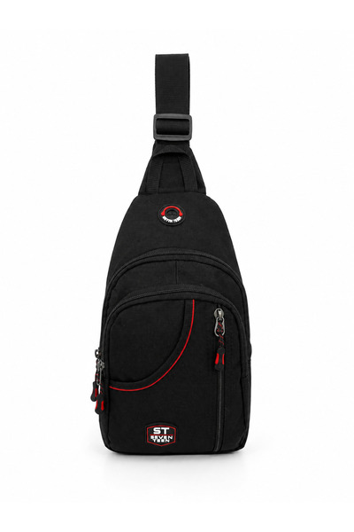 SEVENTEEN Geantă sport unisex cu mai multe compartimente, cu curea încrucișat...