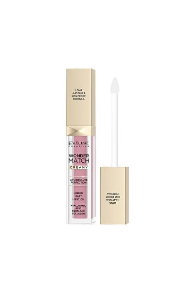 Eveline Wonder Match Ruj Lichid Cremos Mat - 01 Angel Rose 6.8ml