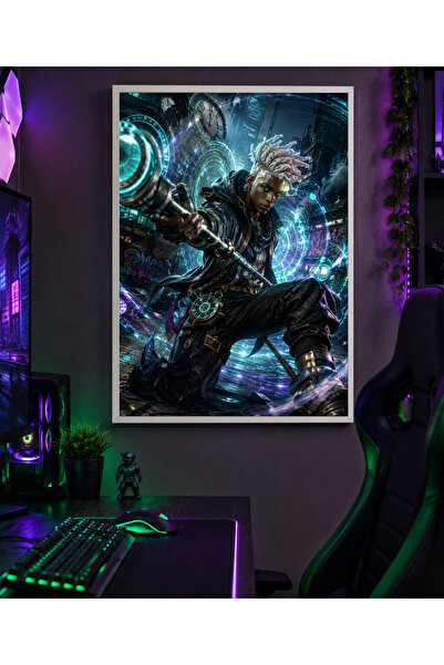 Miutic Print Studio Tablou Gaming League of Legends – Ekko, Rebelul Timpului,...