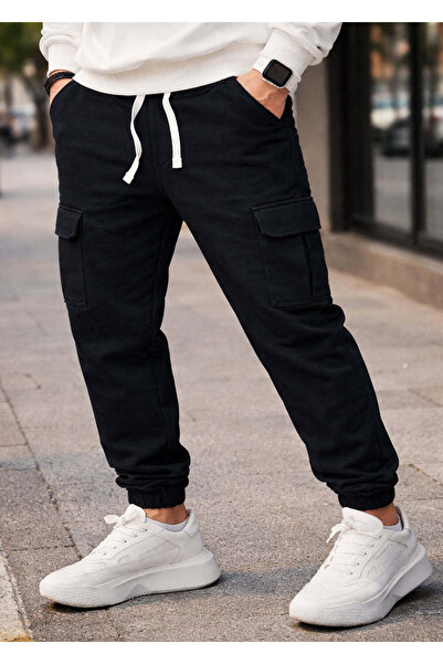 GUF CLOTHING Ανδρικό φλις παντελόνι φόρμας κάργκο GUF-JX-9621-1- παντελόνι κά...