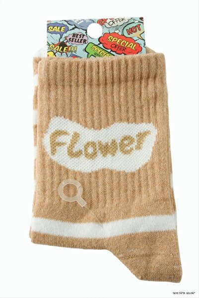 ZERO LAND Spt-Gld College Socks 8X28 (130044) Milk Coffee