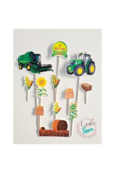 Aniversari de Neuitat Set de topper pentru combină agricolă de fermă